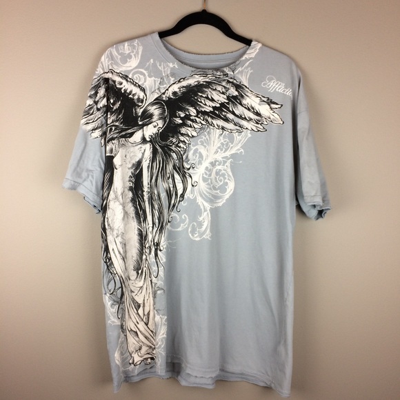 Affliction Other - Men's Affliction Angel distressed graphic tee
